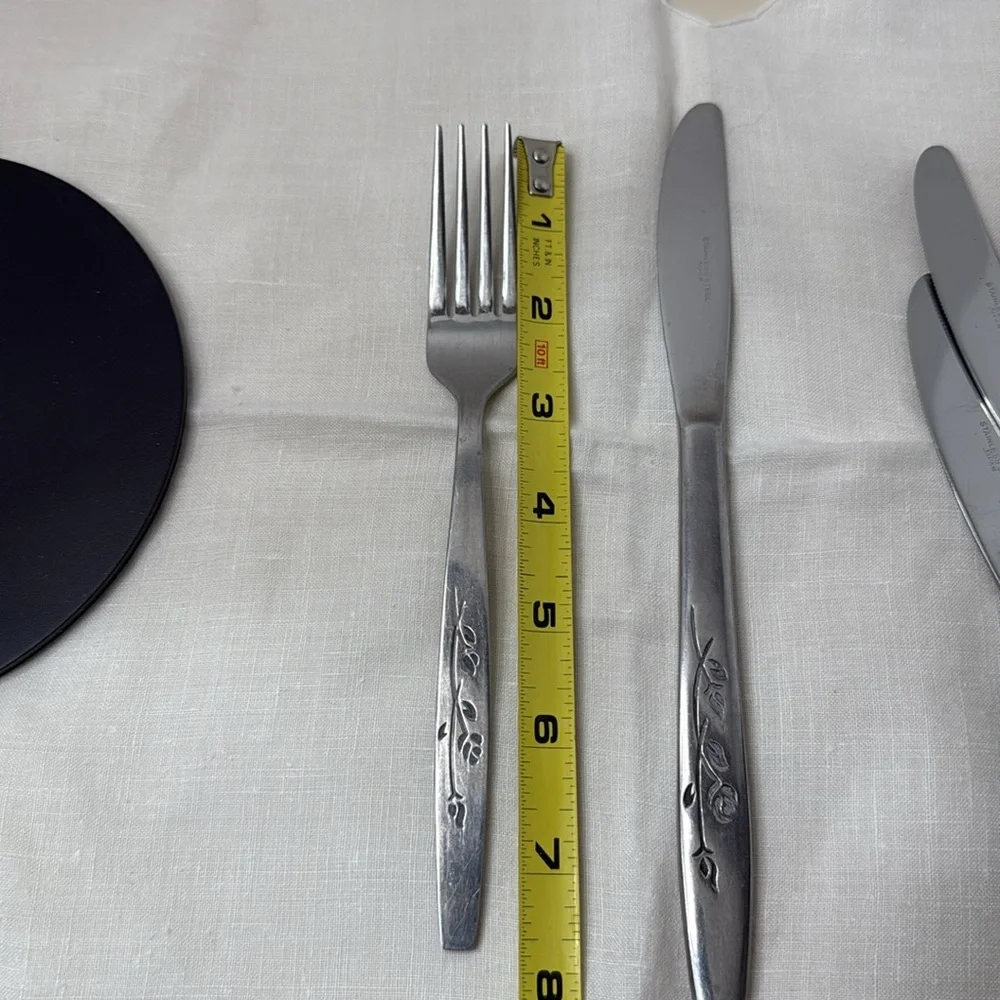 Summer Breeze Floral Pattern Sears & Roebuck Stainless Steel Flatware 8 Pc Japan